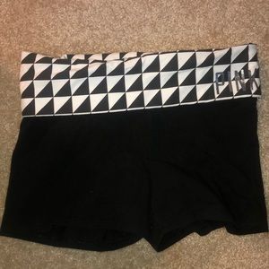 Pink Victoria’s Secret Yoga shorts